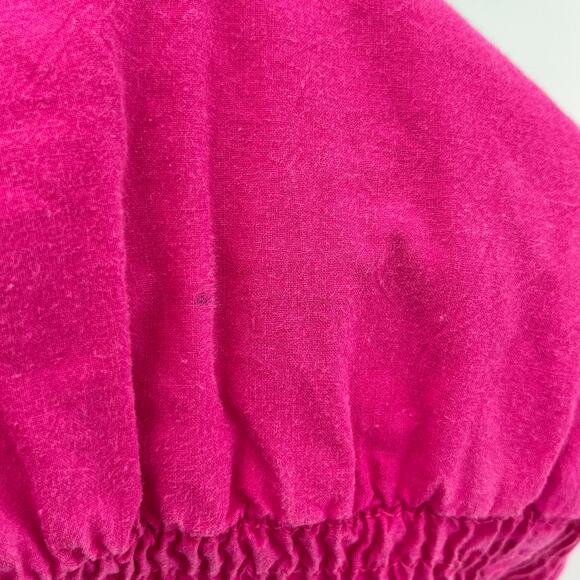 Vintage Wear-Abouts Ruffle One Piece Pink Barbiecore Strapless Romper Small - Picture 5 of 6